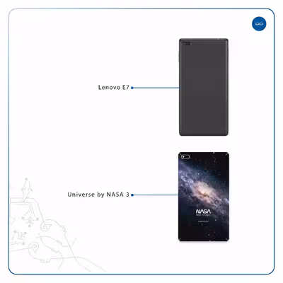 برچسب پوششی ماهوت مدل Universe-by-NASA-3 مناسب برای تبلت لنوو E7