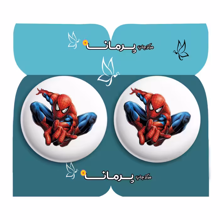 پیکسل پرمانه طرح مرد عنکبوتی کد pm2n.33244 مجموعه 2 عددی