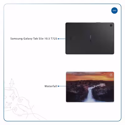 برچسب پوششی ماهوت مدل Waterfall مناسب برای تبلت سامسونگ Galaxy Tab S5e 10.5 2019 T725
