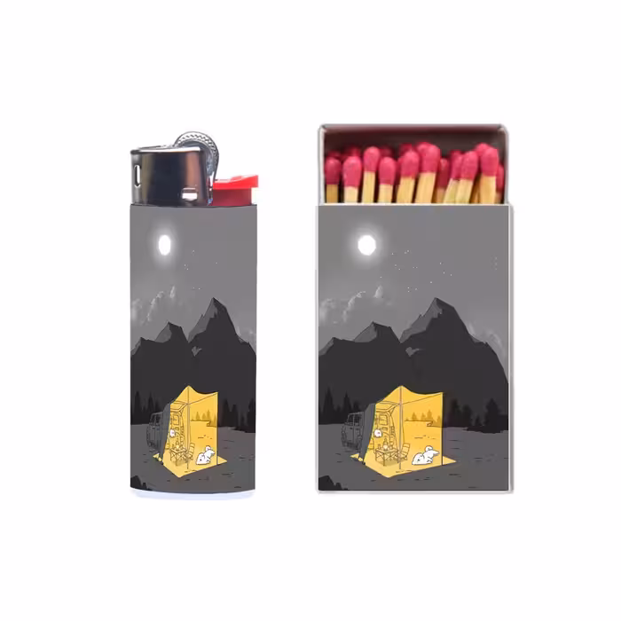 فندک مدل کمپ کد 1462 به همراه کبریت