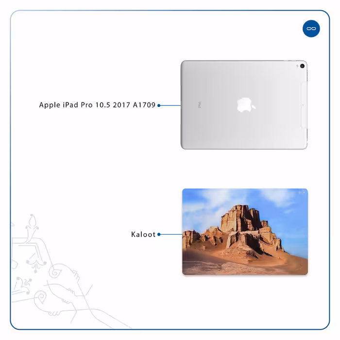 برچسب پوششی ماهوت مدل Kaloot مناسب برای تبلت اپل iPad Pro 10.5 2017 A1709