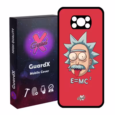 کاور گارد ایکس طرح Rick and Morty مدل Glass10046 مناسب برای گوشی موبایل شیائومی Poco X3 Pro