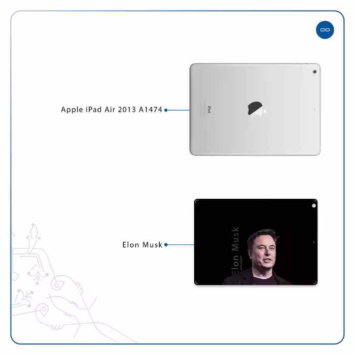 برچسب پوششی ماهوت مدل Elon Musk مناسب برای تبلت اپل iPad Air 2013 A1474