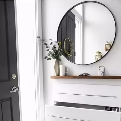 آینه مدل فلزی طرح دایره کد 70