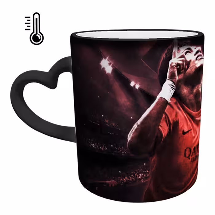 ماگ حرارتی مدل دسته قلبی طرح نیمار کد 68