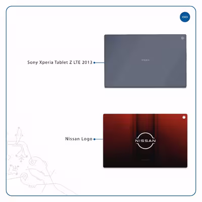 برچسب پوششی ماهوت مدل Nissan-Logo مناسب برای تبلت سونی Xperia Tablet Z LTE 2013