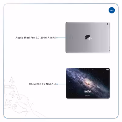 برچسب پوششی ماهوت مدل Universe-by-NASA-3 مناسب برای تبلت اپل iPad Pro 9.7 2016 A1675