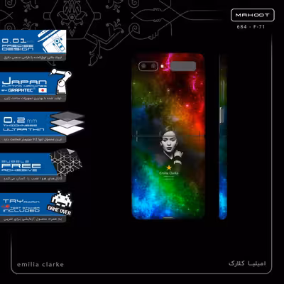 برچسب پوششی ماهوت مدل emilia clarke-FullSkin مناسب برای گوشی موبایل سامسونگ Galaxy Z Flip