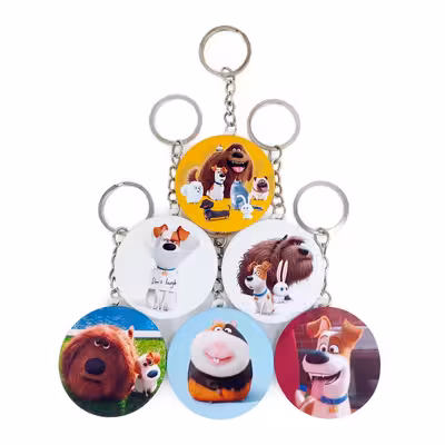 جاکلیدی خندالو مدل زندگی پنهان حیوانات خانگی کد 390B مجموعه 6 عددی