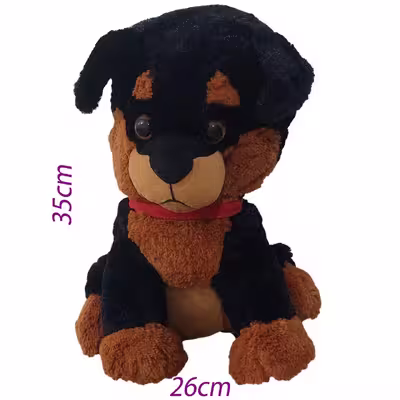 عروسک طرح سگ روتوایلر مدل PEEK-A-BOO کد SZT5/422 ارتفاع 35 سانتی‌متر