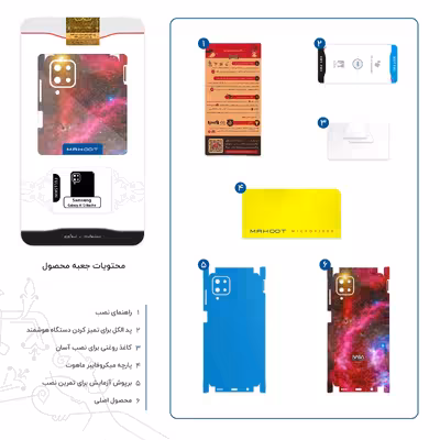 برچسب پوششی ماهوت مدل Universe b NASA 11-FullSkin مناسب برای گوشی موبایل سامسونگ Galaxy A12 Nacho