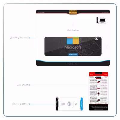 برچسب پوششی ماهوت مدل Microsoft-Logo مناسب برای تبلت سامسونگ Galaxy Tab S4 10.5 2018 T835