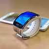 برچسب ماهوت طرح Light_Walnut_Wood مناسب برای ساعت هوشمند سامسونگ Galaxy Gear S