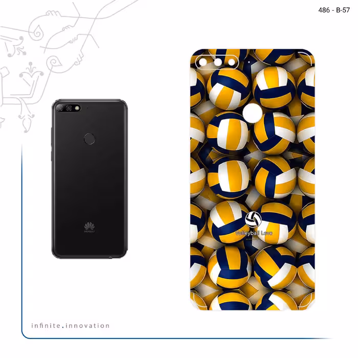 برچسب پوششی ماهوت مدل Volleyball مناسب برای گوشی موبایل هوآوی Y7 Prime 2018