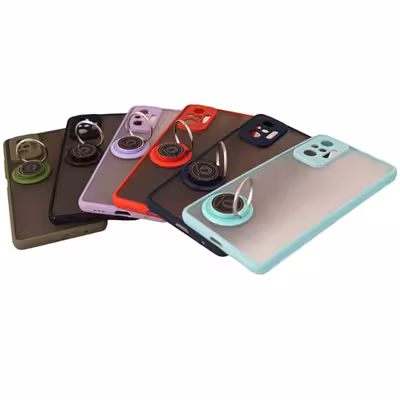 کاور کلاسیک مدل رنگی  کد KHO.271 مناسب برای گوشی موبایل سامسونگ GALAXY A72 به همراه پایه نگهدارنده