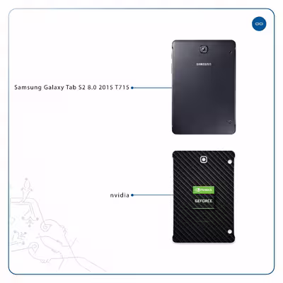 برچسب پوششی ماهوت مدل Nvidia Brand مناسب برای تبلت سامسونگ Galaxy Tab S2 8.0 2015 T715