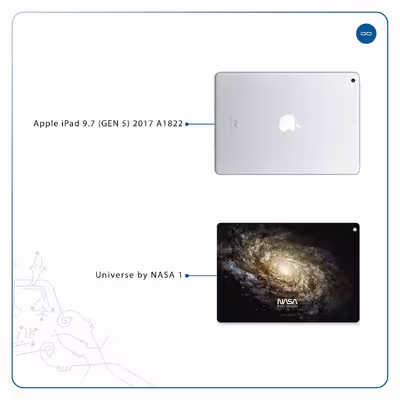 برچسب پوششی ماهوت مدل Universe-by-NASA-1 مناسب برای تبلت اپل iPad 9.7 (GEN 5) 2017 A1822
