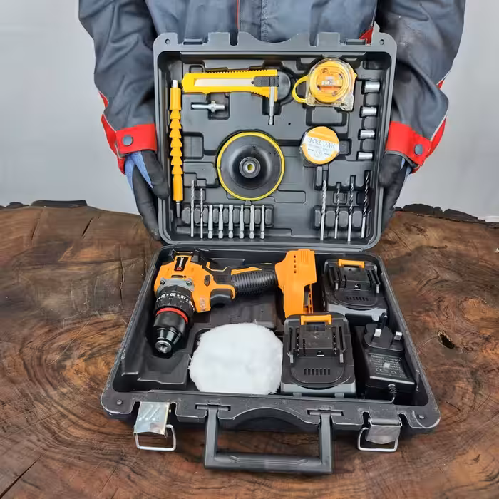 مجموعه 28 عددی دریل پیچ گوشتی شارژی چکشی اینتیمکس کد 0923