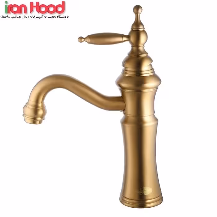 شیر روشویی درخشان مدل بل طلامات