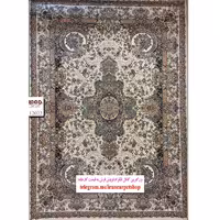 فرش 1200 شانه زمینه کرم بزرگمهر کاشان – کد 12022
