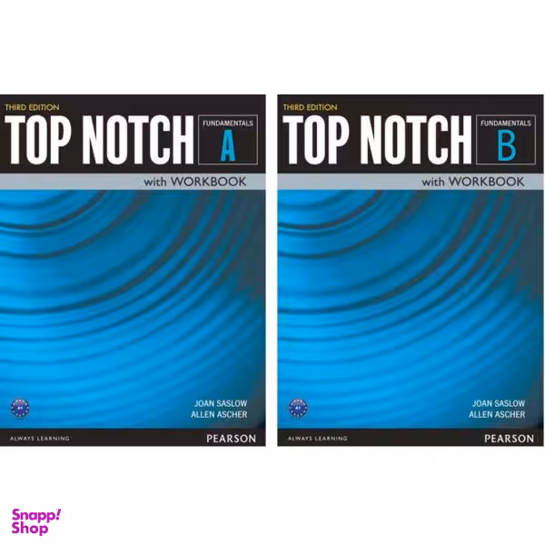 کتاب Top Notch Fundamentals Third Edition اثر Joan Saslow and Allen Ascher انتشارات Pearson دو جلدی