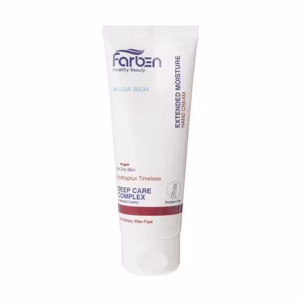 کرم دست فاربن حاوی روغن آرگان Farben 75میل