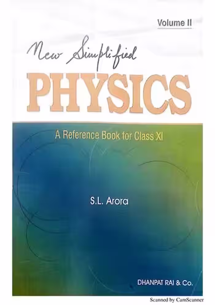 خرید و دانلود نسخه کامل کتاب New Simplified Physics: A Reference Book for Class 11 Vol 2