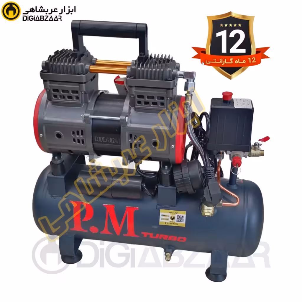 کمپرسور 12 لیتری سایلنت TM12 پی ام آنکور