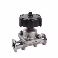 شیر دیافراگمی دستی استیل 316L