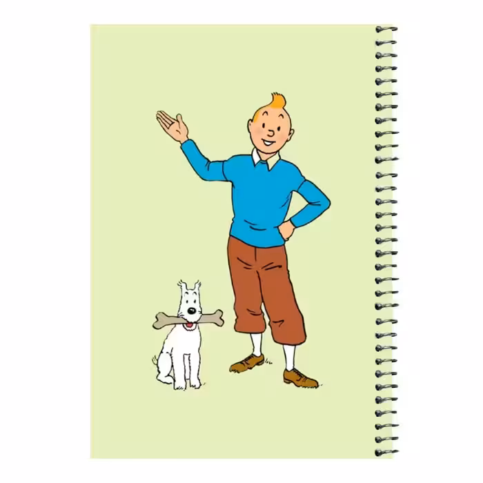 دفتر مشق 80 برگ اس جی مدل تن تن و میلو کد 2