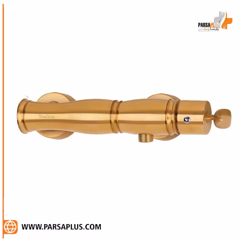 شیر توالت دوان مدل لاکا طلایی مات