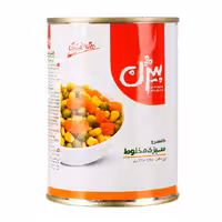 کنسرو سبزی مخلوط بیژن 380 گرمی