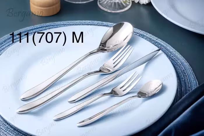 سرویس قاشق وچنگال 38 پارچه 6 نفره برگامو کد 111(707)M Bergamo