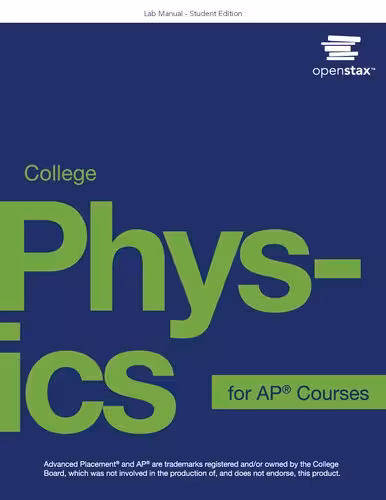 خرید و دانلود نسخه کامل کتاب College Physics for AP Courses Lab Manual by OpenStax (Student Version)