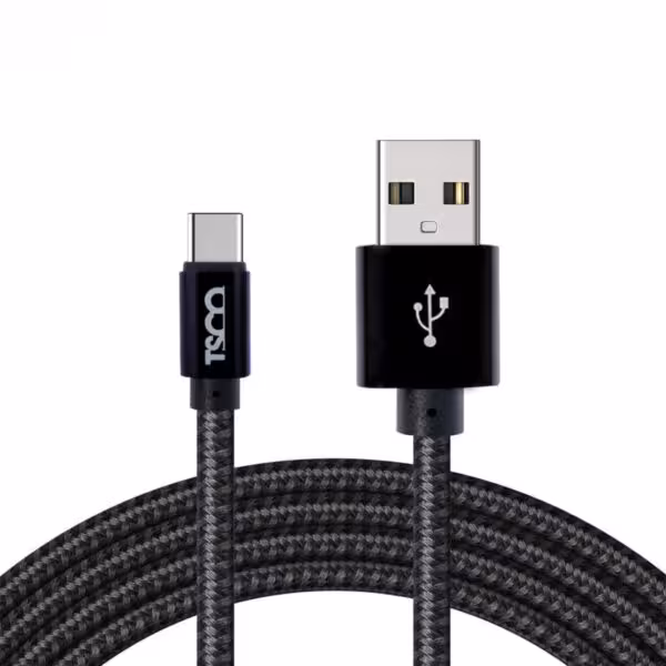 کابل شارژ تسکو تایپ c مدل tcc182 مشکی