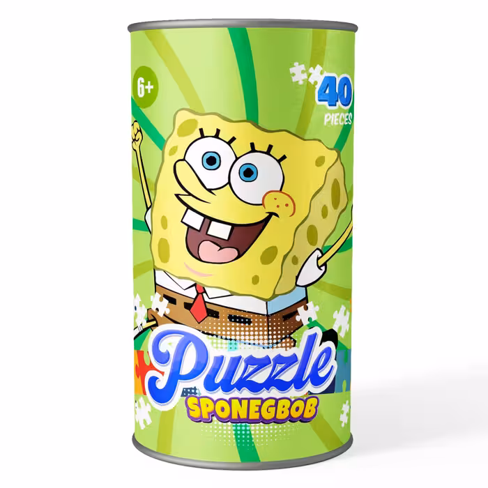 پازل 40 تکه کارتون باب اسفنجی