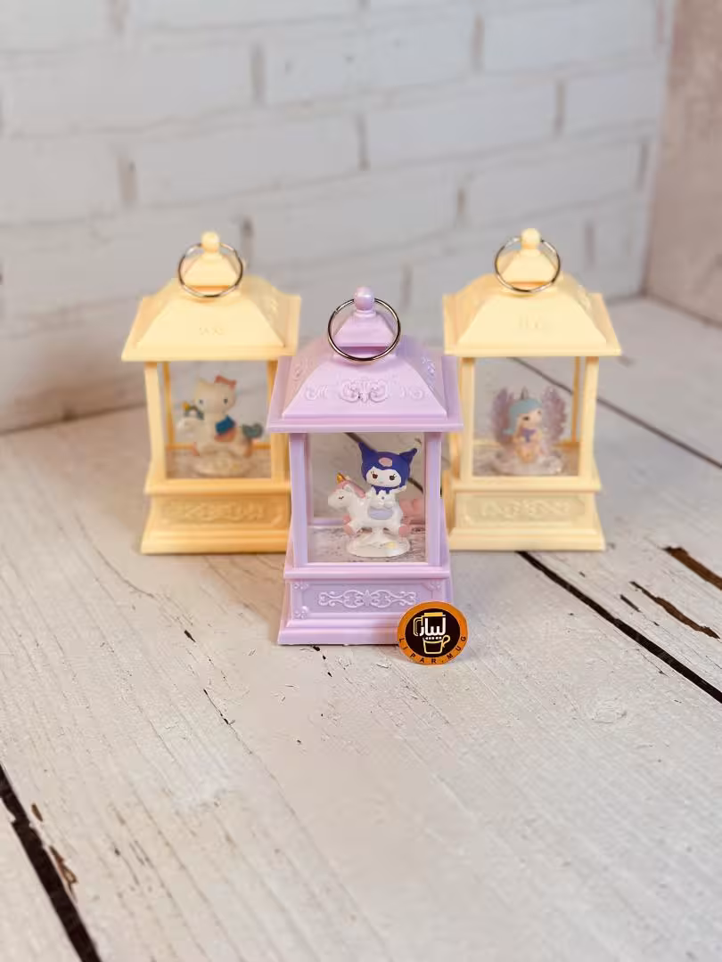 فانوس موزیکال باطری خور متوسط طرح اسب تک شاخ کد 5535