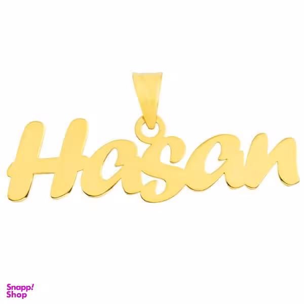 آویز گردنبند طلا 18 عیار زنانه طرح اسم حسن کد UN083