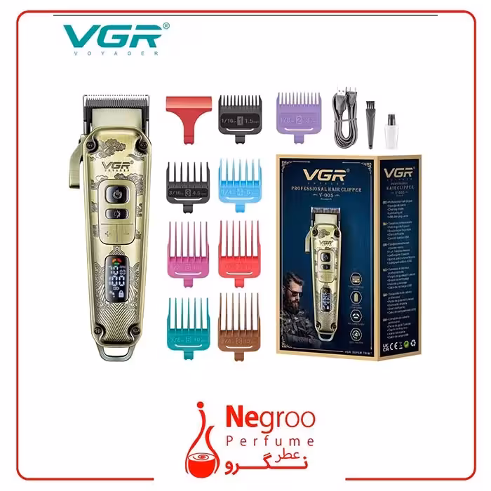 ماشین اصلاح موی سر و صورت وی جی ار مدل V-005