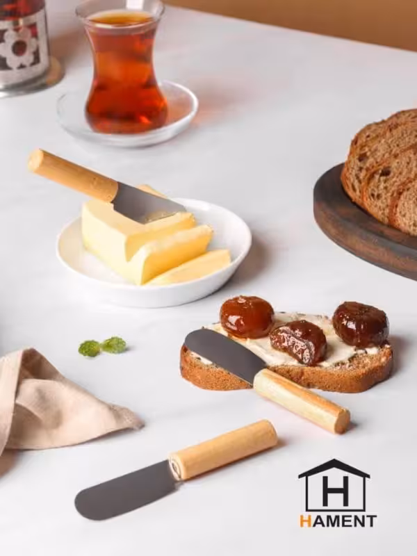 کارد کره خوری دسته چوبی روک