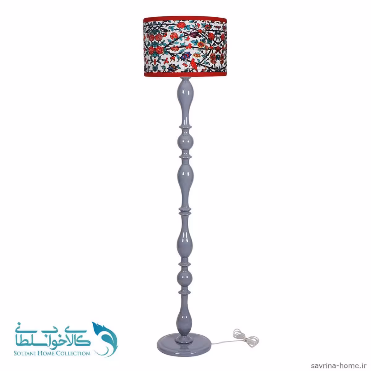 آباژور ایستاده مدل فوبوس پایه طوسی طرح کاشی کد 2014