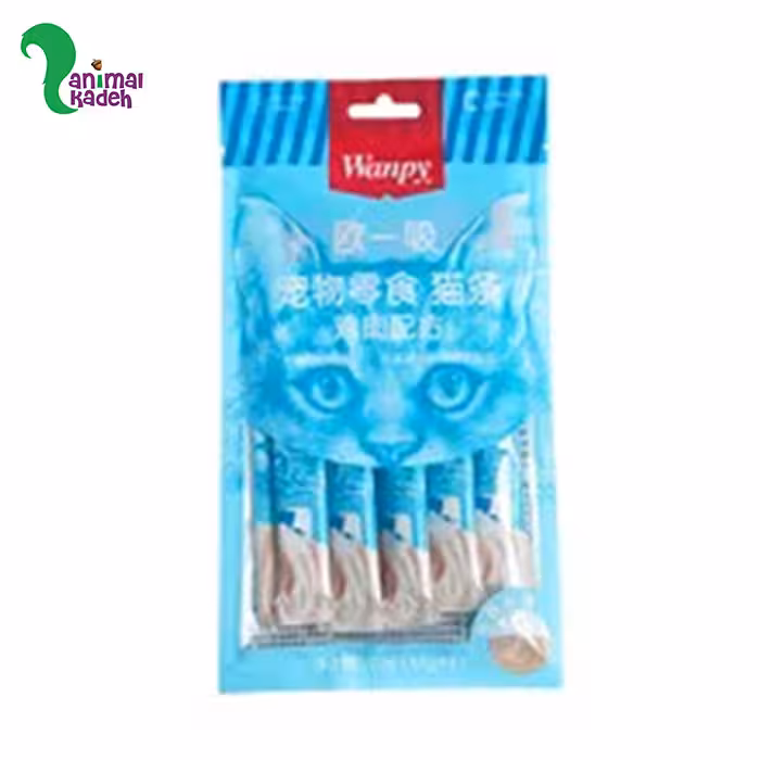 بستنی گربه برند ونپی طعم مرغ 15 گرمی (آبی)