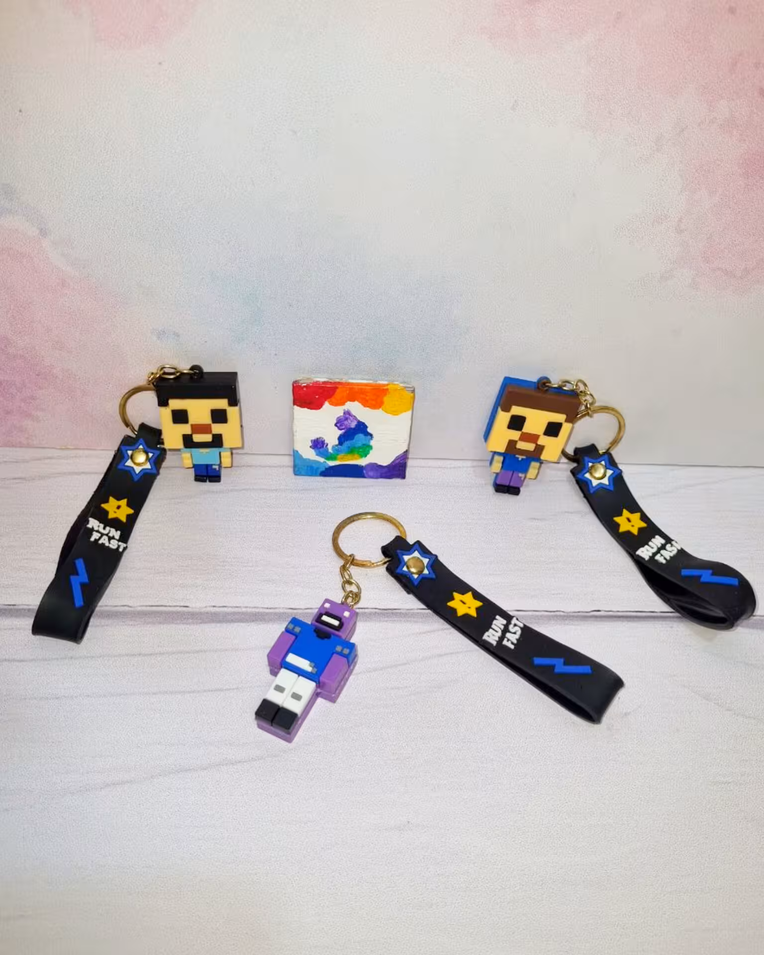 جاکلیدی سیلیکونی پاپتی طرح ماین کرافت ماین کرفت