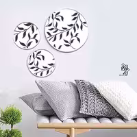 شابلون شاخه و برگ دایره کد 680