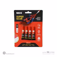 چسب قطره ای(فوری) 1گرمی بلیستر4عددی ناس کد524006