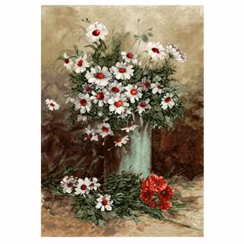 طرح گل وگلدان کد 25193