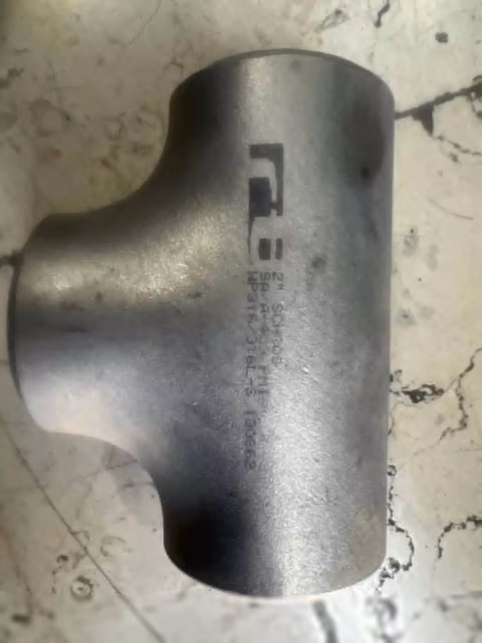 سه راه مساوی بدون درز سایز 2"اینچ رده 80اس از جنس ASTMSA/A403 WP316/316LS