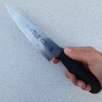 چاقو آشپزخانه اکبری، مدل 87B، دسته مشکی، بسته 1 عددی