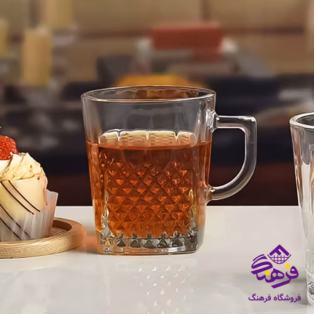 نیم لیوان اکسپرس دسته دار کادو کاوه (6دک)
