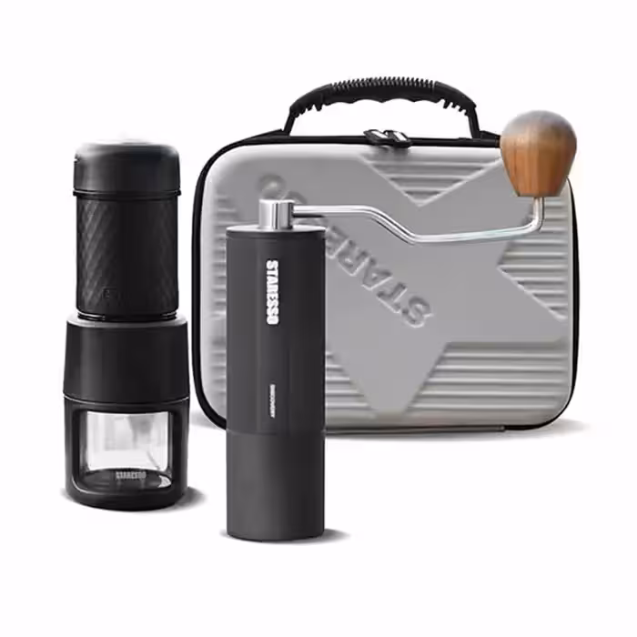 ست اسپرسوساز دستی و آسیاب قهوه STARESSO SP200   D6